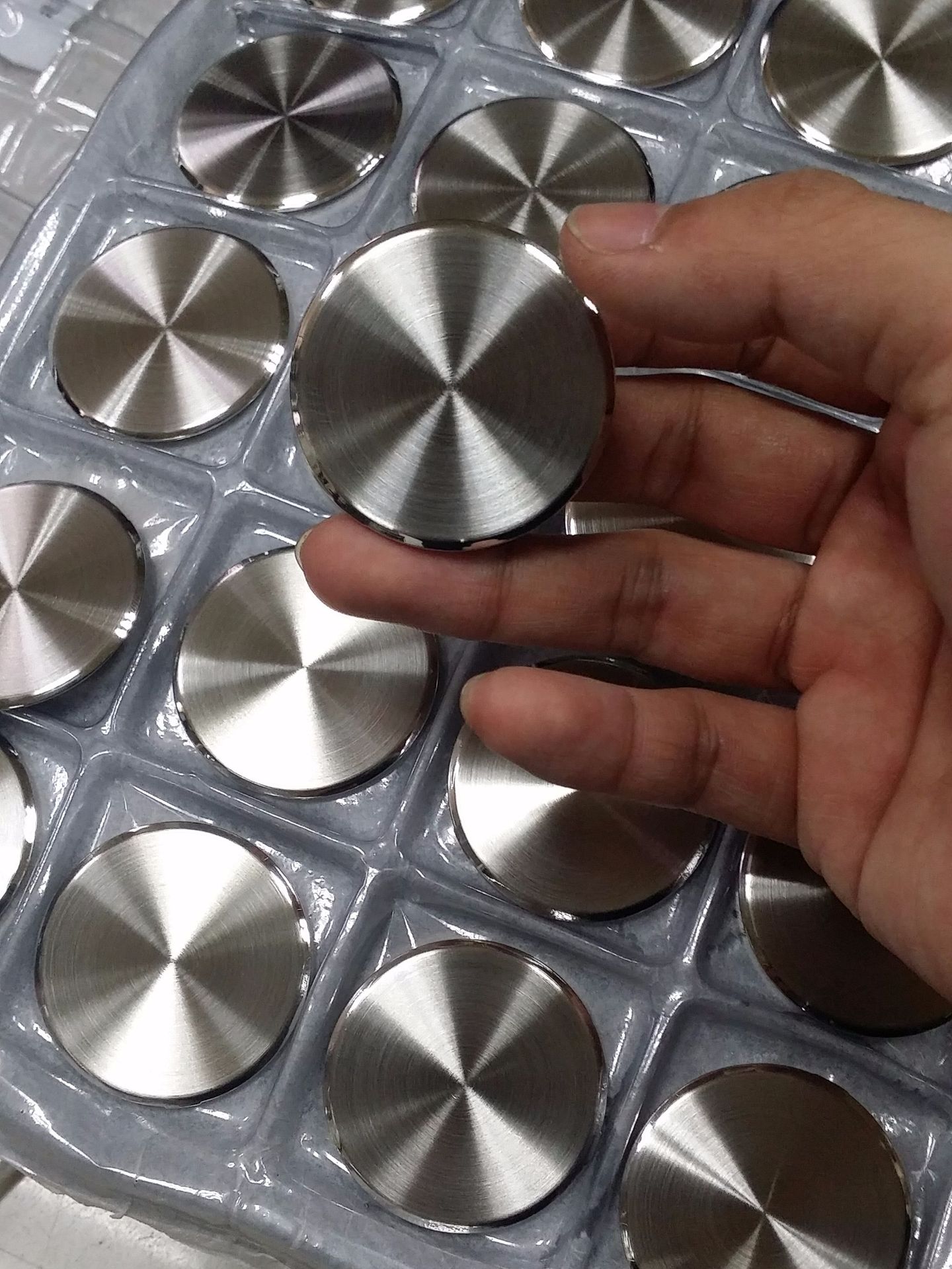 Watch Case Back 304 Stainless Steel Round Brushed Surface Polished Edge Replacement Parts for Watch 19.5-40.5mm Sizes