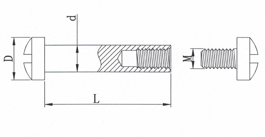 Screw T-bar detail 2