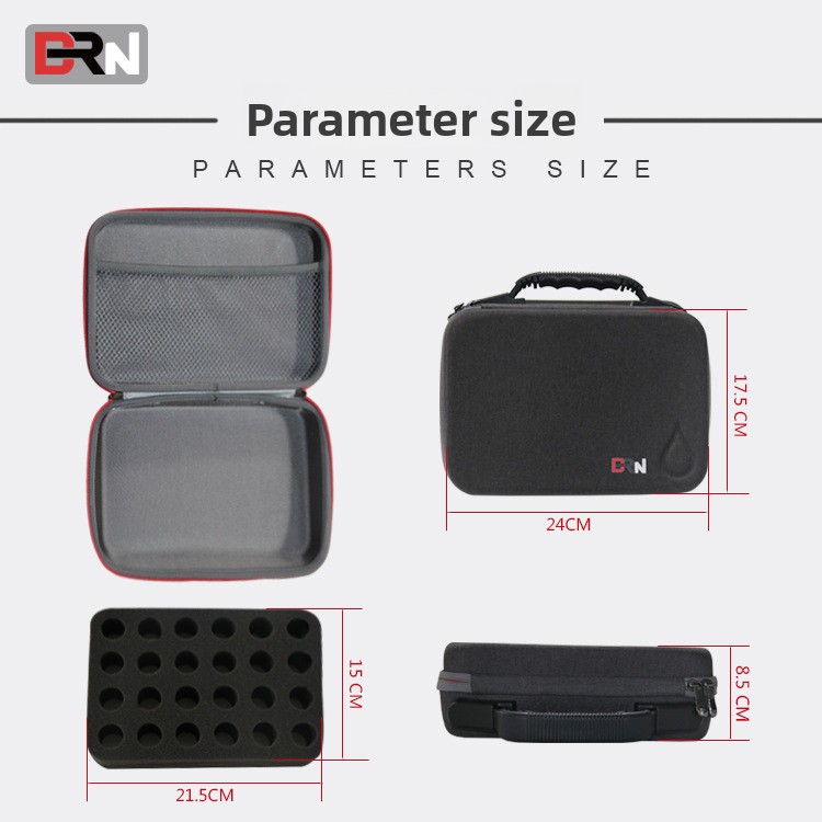 Luxury Customized EVA Foam Shockproof Zippered Jewelry Packaging Box For Gift Watch And Accessory Storage