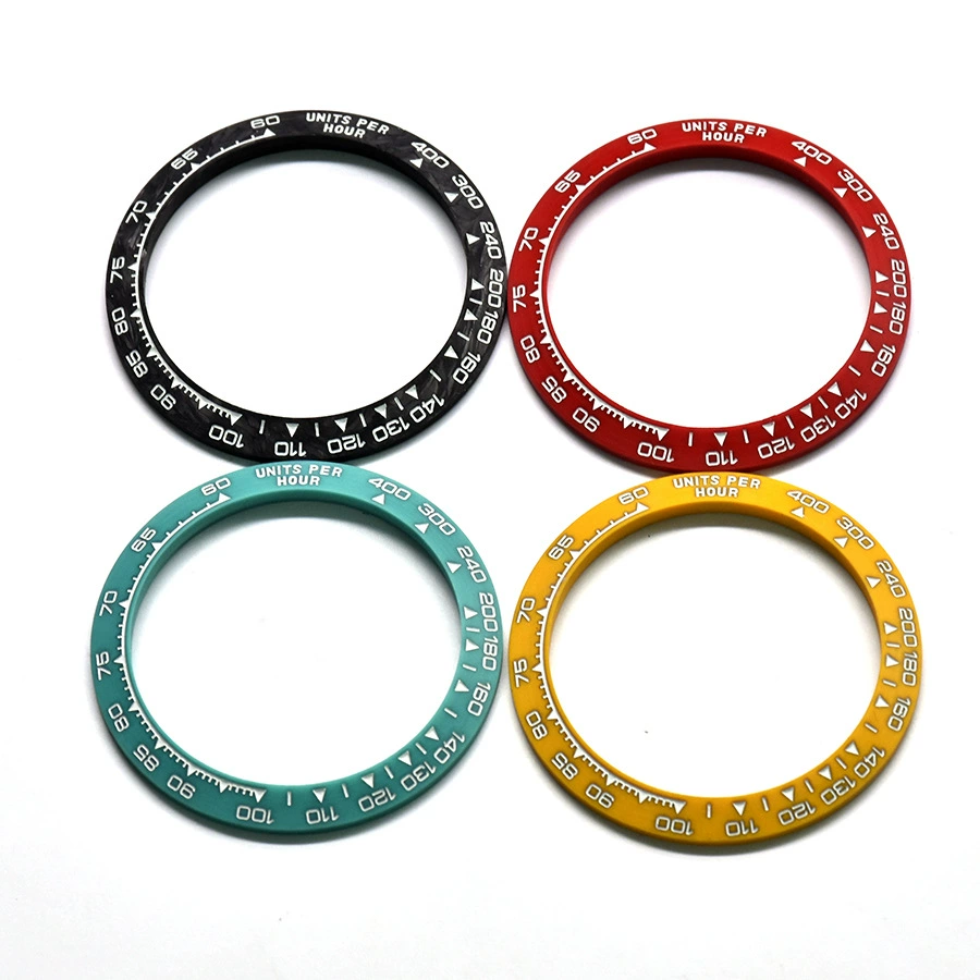 Custom 38.5mm* 30.5mm Watch Parts 4130 Pure Carbon Fiber Bezel for Daytona