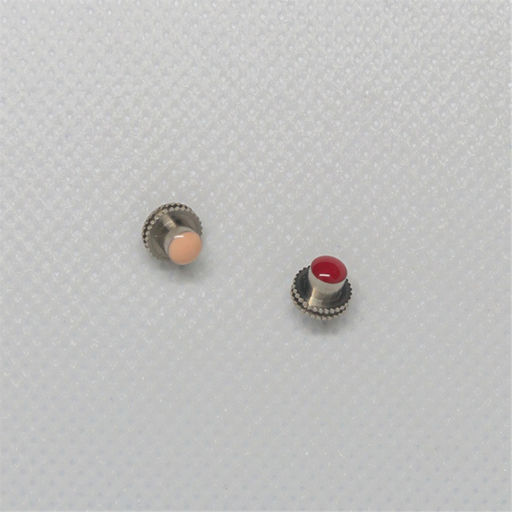 Add Blue Diamond Custom Machining Stainless Steel 316l Screw Stem Blue Color Watch Crown