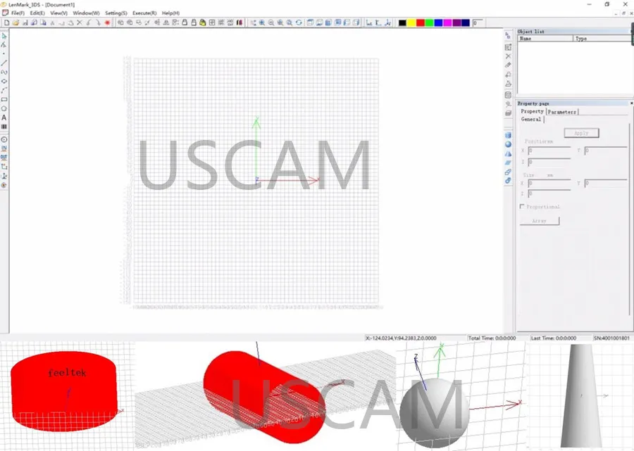 3D Curve Laser Scanning Effect Diagram