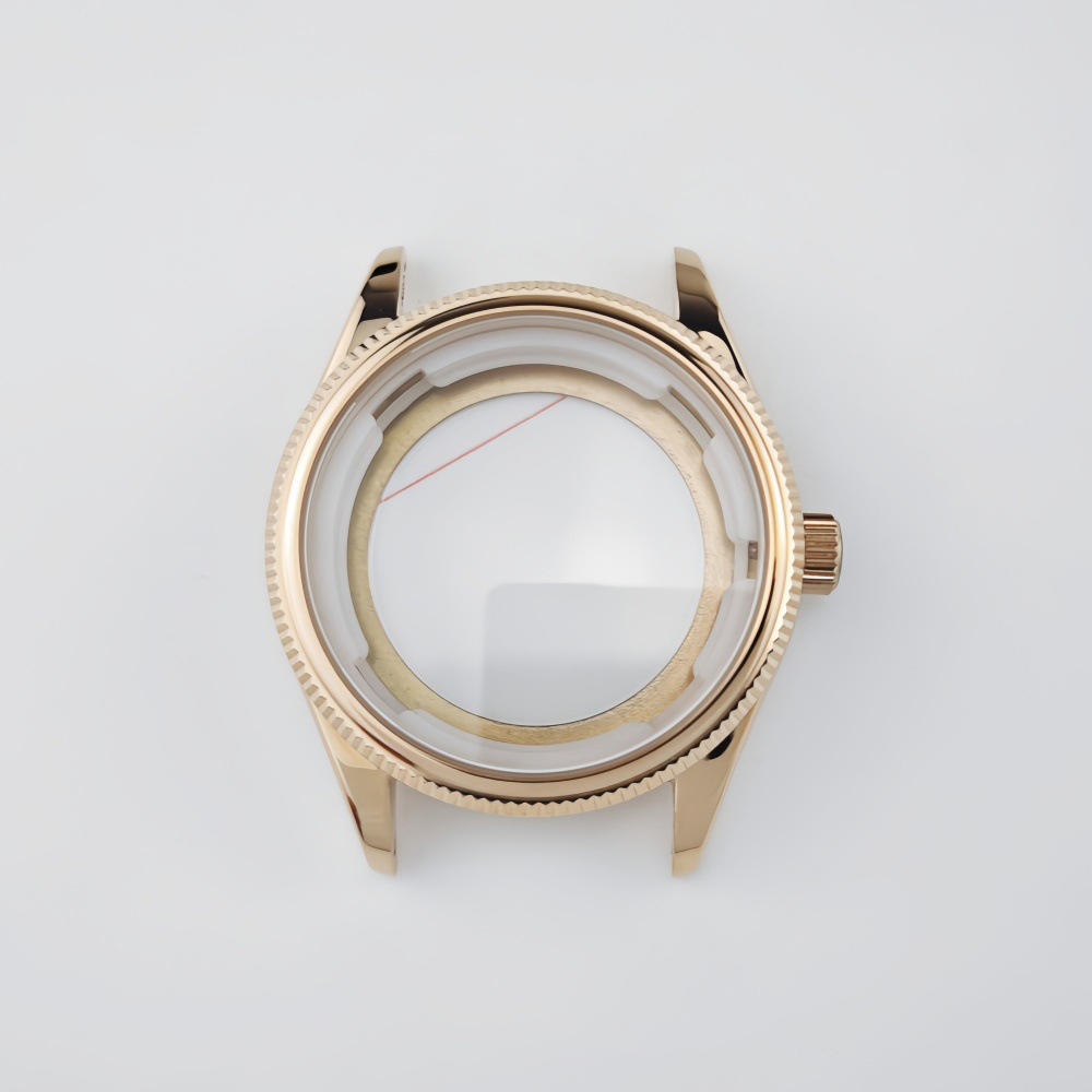 OEM customized 316 Stainless Steel Watch Case 39mm waterproof transparent back case suitable for NH35/NH36/nh38/nh34 Movement