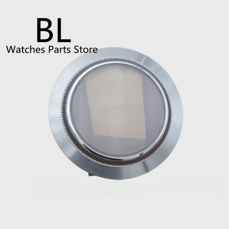 Bliger 40mm Watch Parts Transparent Glass Back Solid Stainless Steel Bottom Cover NH34 NH35 NH36 NH38 Movement 40mm Back Cases