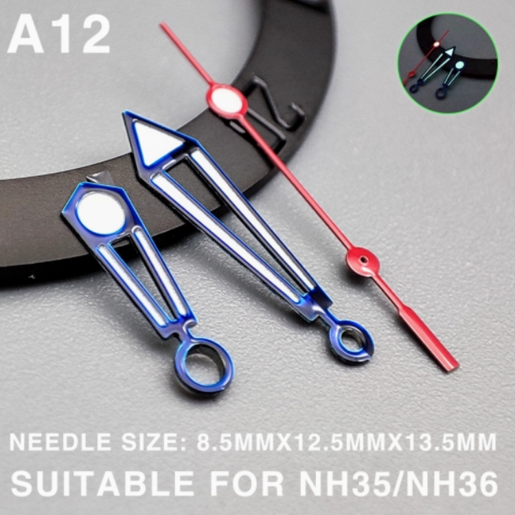 High Quality SPARKTIME Universal Stainless Steel Watch Hands Set 4 Colors Blue Green Luminous Function NH35/NH36 Mechanical