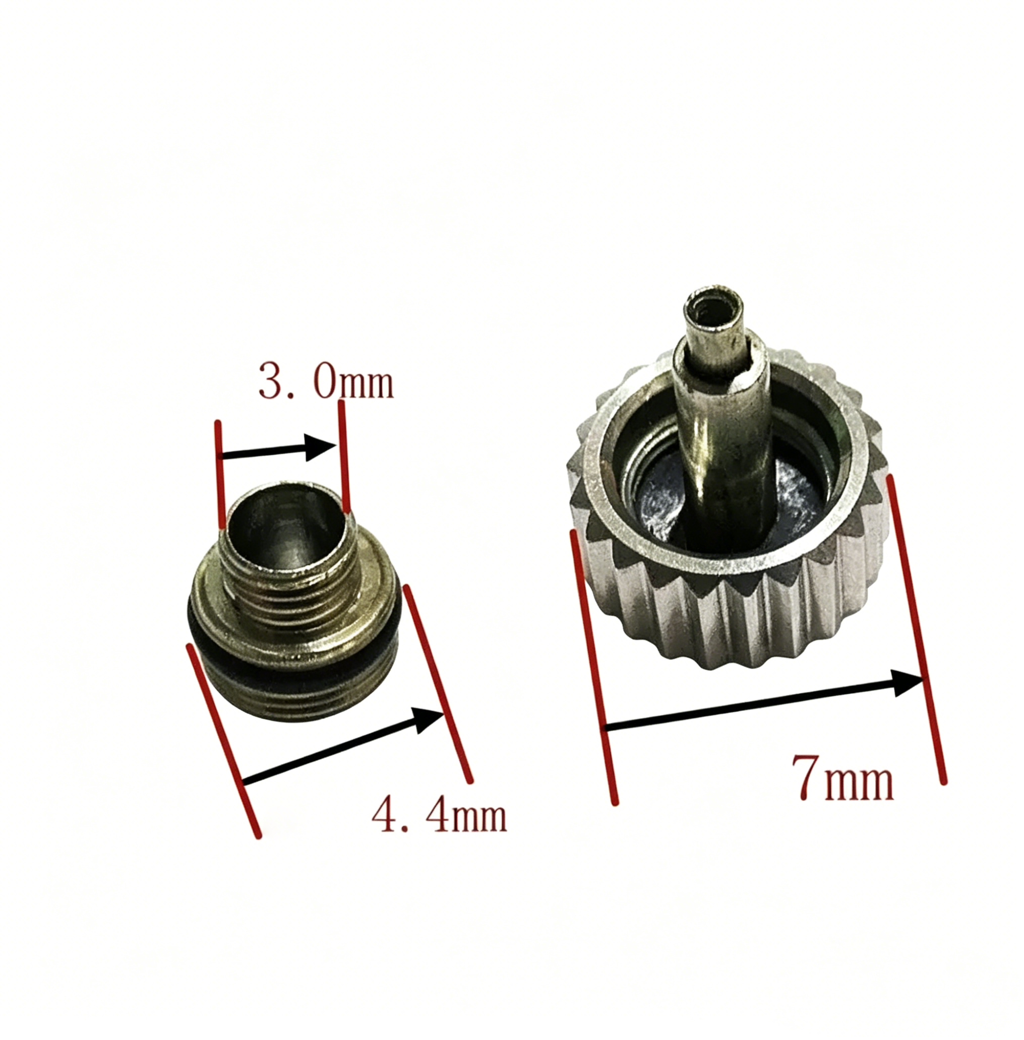 7mm Steel Watch Crown for Mechanical Watch Handle S Crown Watch Parts NH35 Replacement Parts