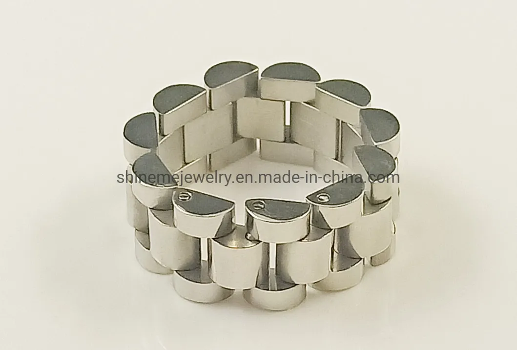 European and American Hip-Hop Titanium Steel Niche Watch Ring SSR2616 Detail 1