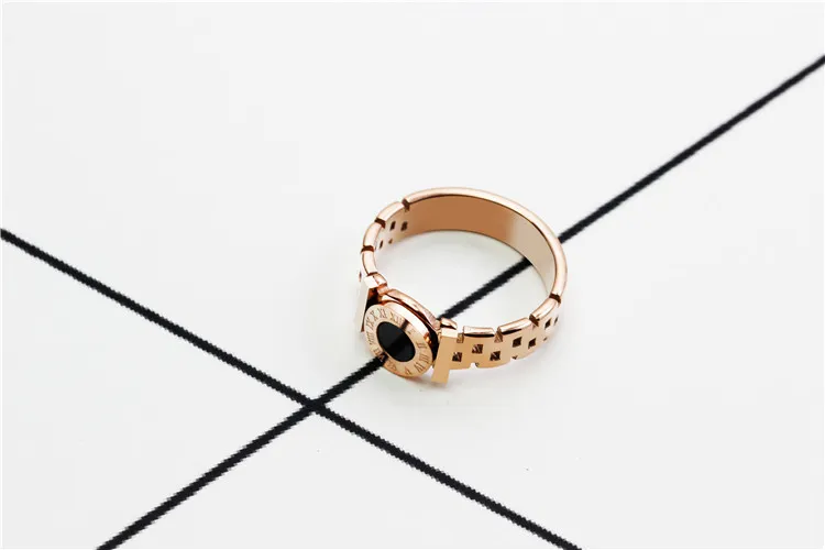 Titanium Steel Personality Fashion Watch Ring Female Trend Simple Ring