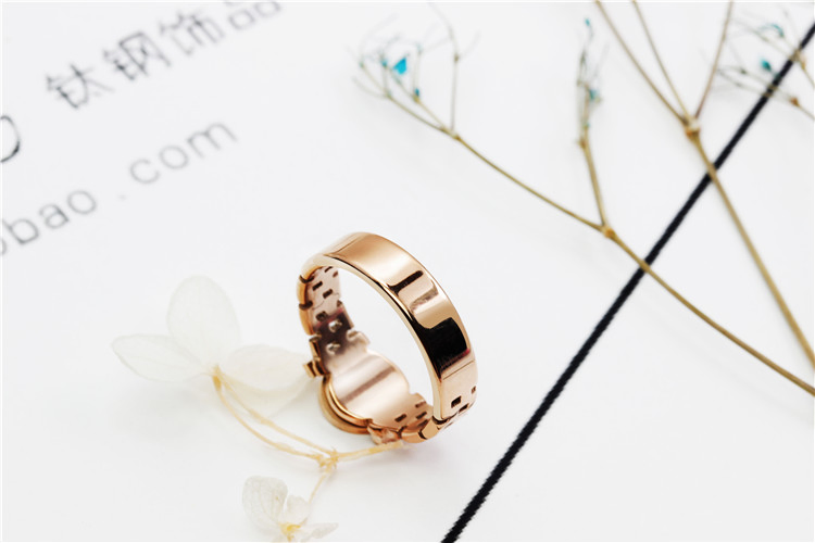 Titanium Steel Personality Fashion Watch Ring Female Trend Simple Ring