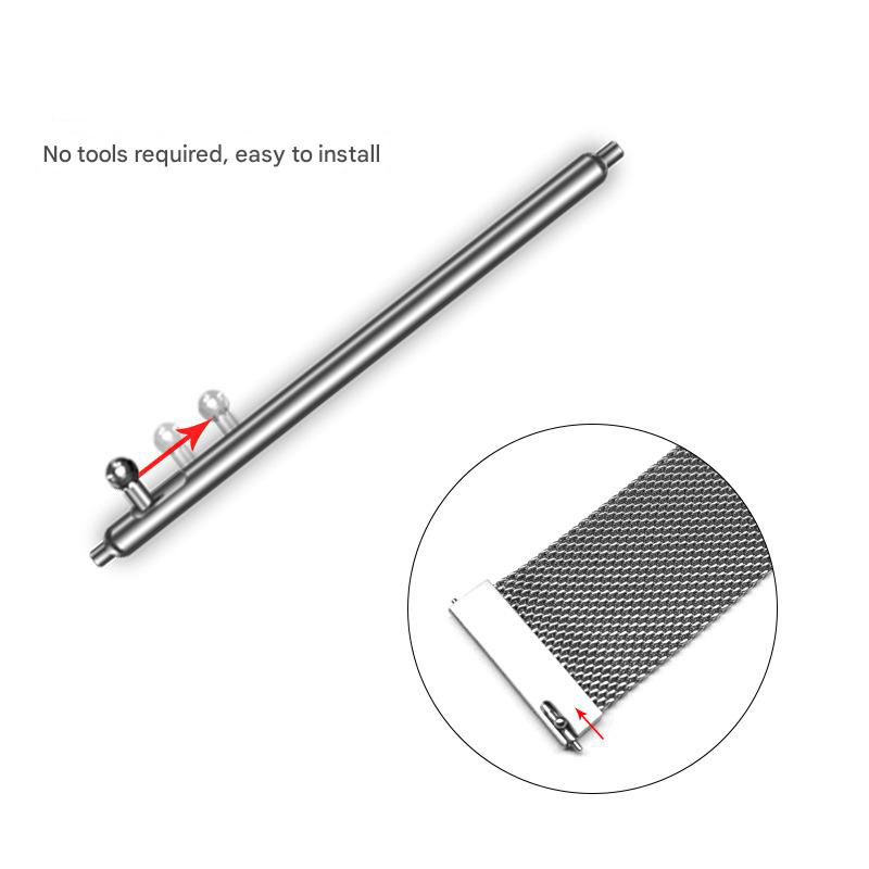 Factory Wholesale Durable Stainless Steel Quick Release Spring Bar Compatible for Samsung Huawei Watch Band 20MM 22MM