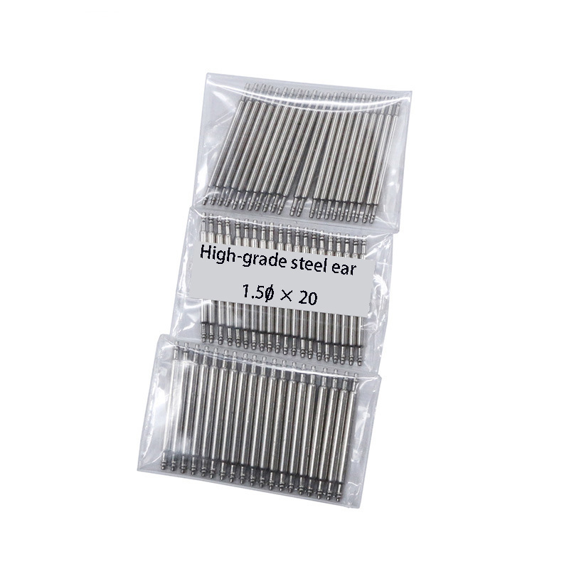 Manual Tool Watch Accessories Stainless Steel Watch Lugs, Double Support Ear Pieces, Spring Needle Watch Strap Connection Shaft