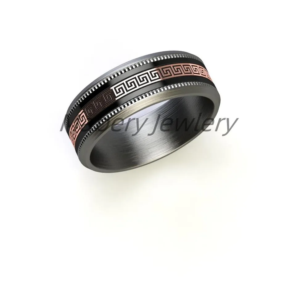 Brushed Stainless Steel Jewelry Ring Matching Stainless Steel Watch