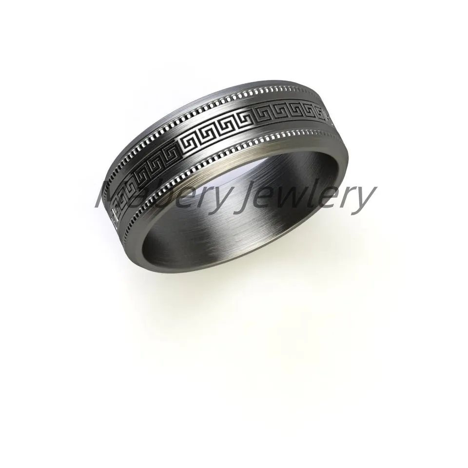 Brushed Stainless Steel Jewelry Ring Matching Stainless Steel Watch