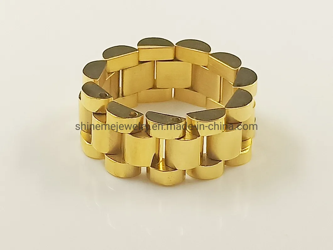 European and American Hip-Hop Titanium Steel Niche Watch Ring SSR2616 Detail 3
