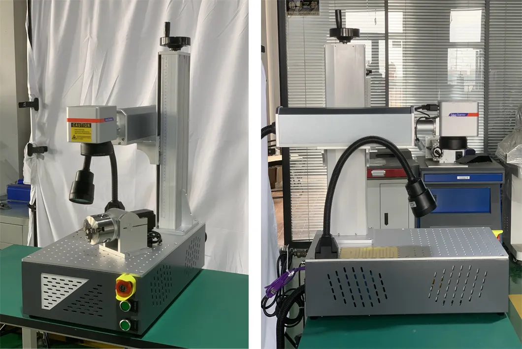 Raycus Max Fiber Laser Desktop Marking Machine for Phone Cases Rings Marker