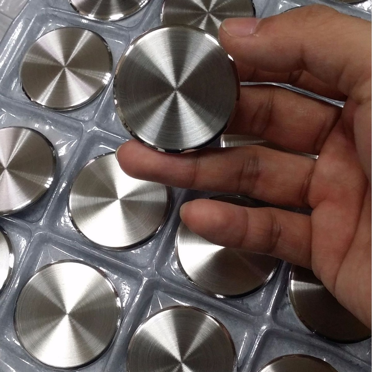 Watch Case Back 304 Stainless Steel Round Brushed Surface Polished Edge Replacement Parts for Watch 19.5-40.5mm Sizes