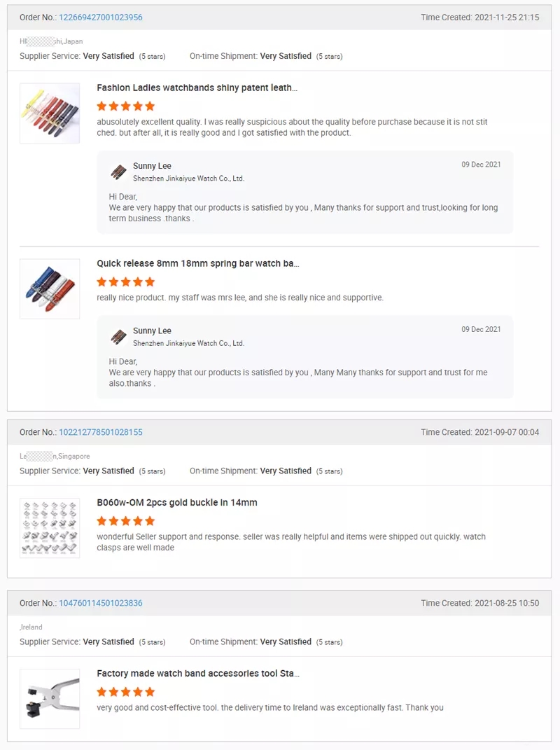 Customer feedback positive reviews