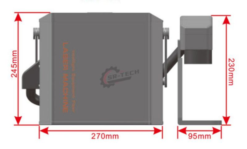 Affordable Price Fiber Laser Marking Machine Cabinet Integrated for Tire