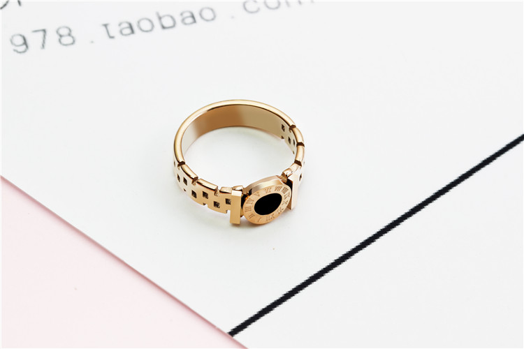 Titanium Steel Personality Fashion Watch Ring Female Trend Simple Ring