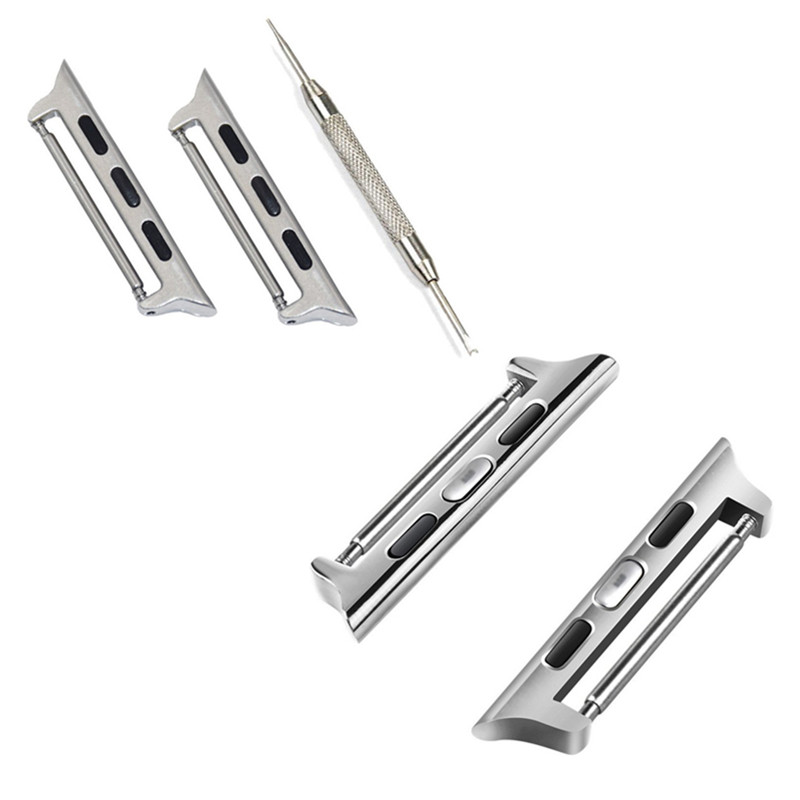 Hot Selling Metal Adapters for Apple Watch Wristbands, Stainless Steel Connectors Lug for Apple Watch Series SE/7/6/5/4/3/2/1