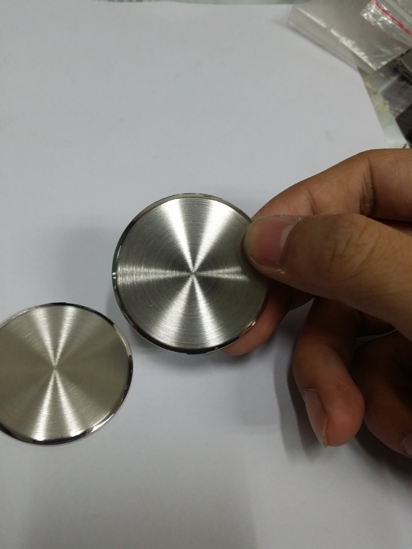 Watch Case Back 304 Stainless Steel Round Brushed Surface Polished Edge Replacement Parts for Watch 19.5-40.5mm Sizes