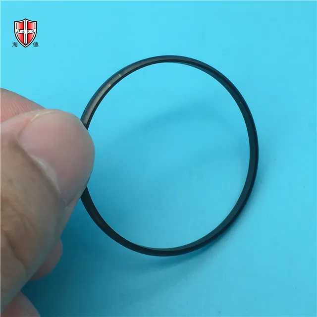 Precision CNC Machining Ceramic Insulation Black Zirconia Watch Dial Ring 1