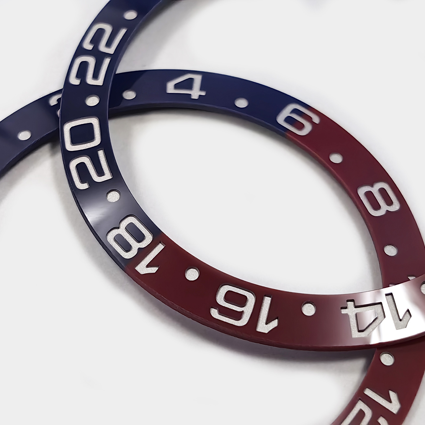 Watch Accessories Color Changing Ceramic Cola Style Watch Bezel Compatible with 40mm 116710 126710 GMT Watch case
