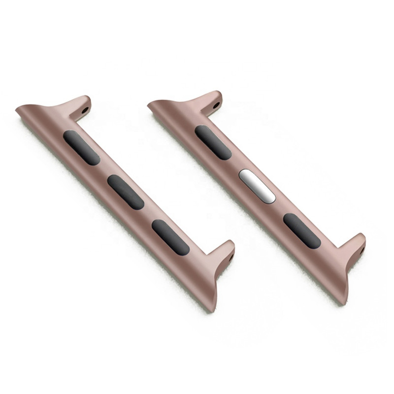 Hot Selling Metal Adapters for Apple Watch Wristbands, Stainless Steel Connectors Lug for Apple Watch Series SE/7/6/5/4/3/2/1