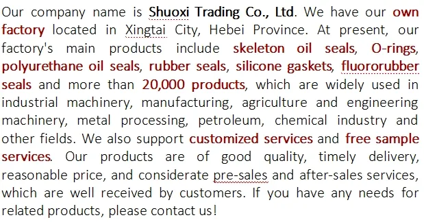 Rubber Oring high temperature resistance 1