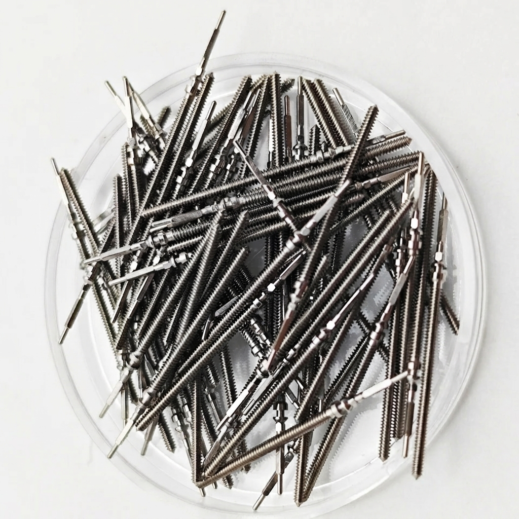NH05/06 Watch Crown Stem Stainless Steel Spare Part HT5002 (13mm/21mm) for NH05/06 Movement Watch Repair Tool Accessories