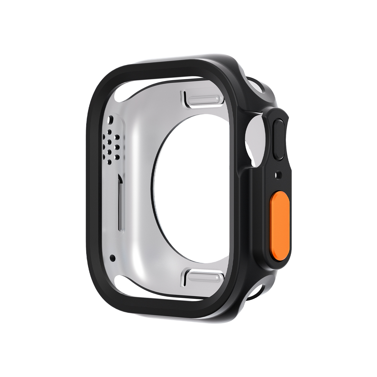 Factory Price Watch Case for Apple Watch S10 Matte TPU Bumper Cut-out Semi-Enclosed Case Back Circular Hole Protective Case