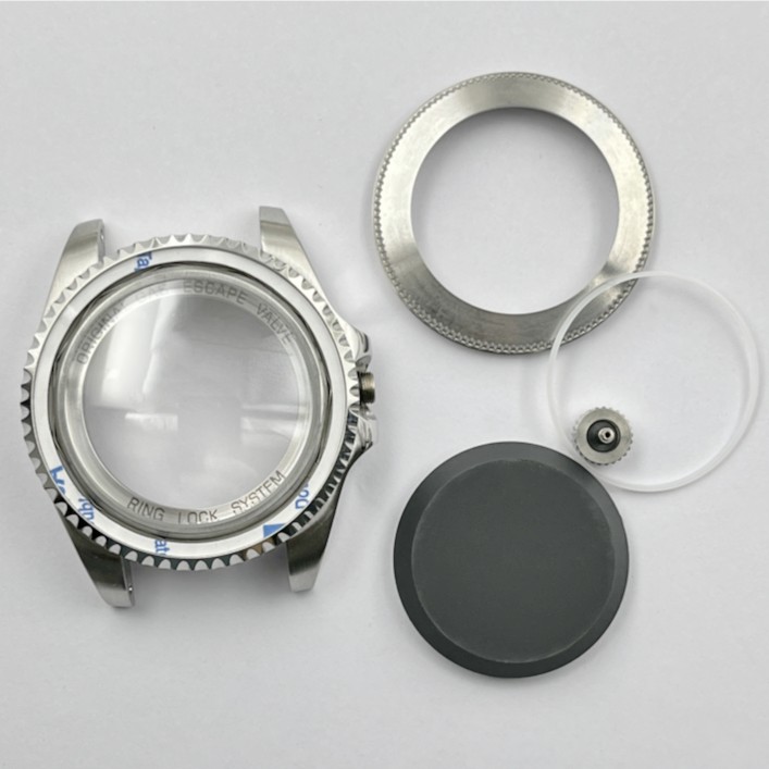 44mm Rlx Stainless Steel Watch case Deep Sea Sapphire Crystal Ceramic Bezel Modify Watch Parts Fit for NH35 Movement