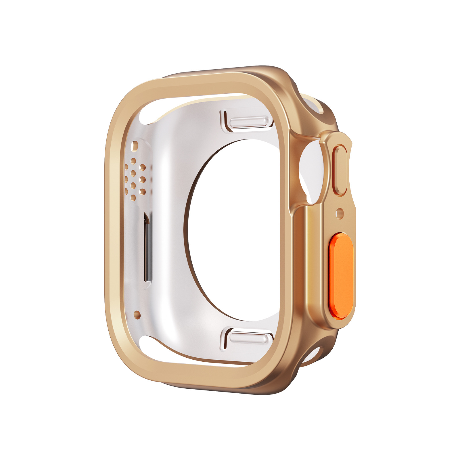 Factory Price Watch Case for Apple Watch S10 Matte TPU Bumper Cut-out Semi-Enclosed Case Back Circular Hole Protective Case