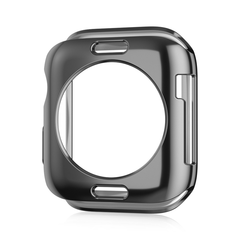 Anti-Shockproof Electroplated Soft TPU Hollow Protective Bumper Watch Back Case for Apple Watch Series 10 Ultra 2 Cover