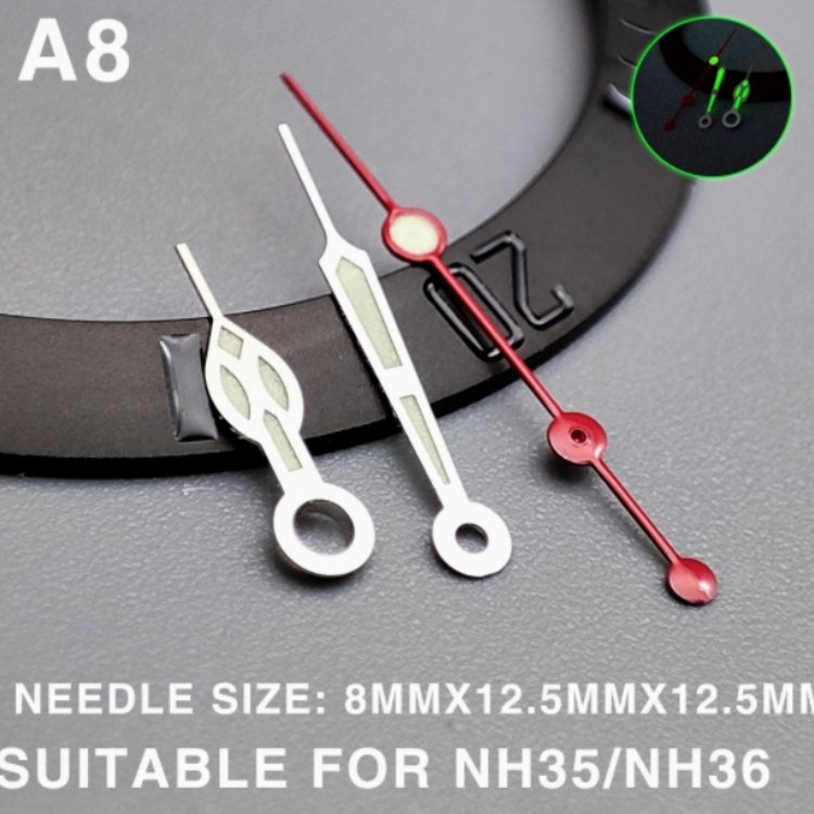 High Quality SPARKTIME Universal Stainless Steel Watch Hands Set 4 Colors Blue Green Luminous Function NH35/NH36 Mechanical