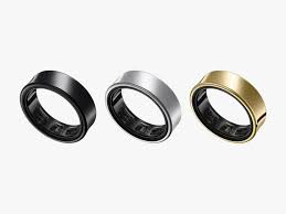 Titanium Rings for Men Smart Watch with Heart Rate