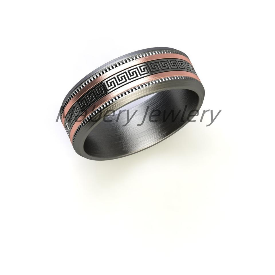 Brushed Stainless Steel Jewelry Ring Matching Stainless Steel Watch