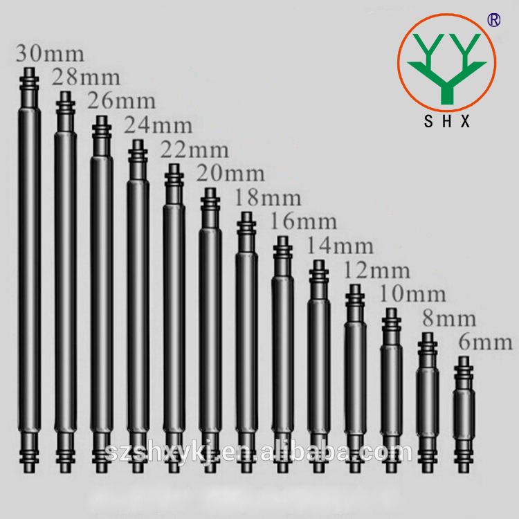 Heavy Duty 1.5mm 1.8mm Stainless Steel Silver Polished Removable Watch Lug Link Pins &amp; Spring Bars for Charm