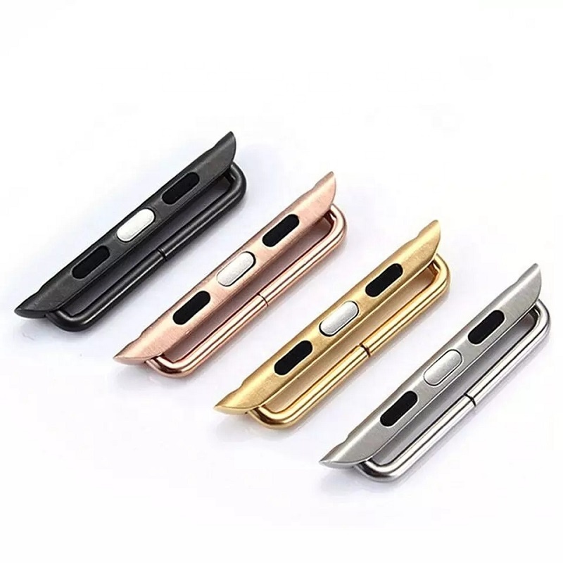 22mm 24mm Stainless Steel Strap Lugs Watch Adapter for Apple Watch Band Connector for IWatch 38mm 40mm 42mm 44mm
