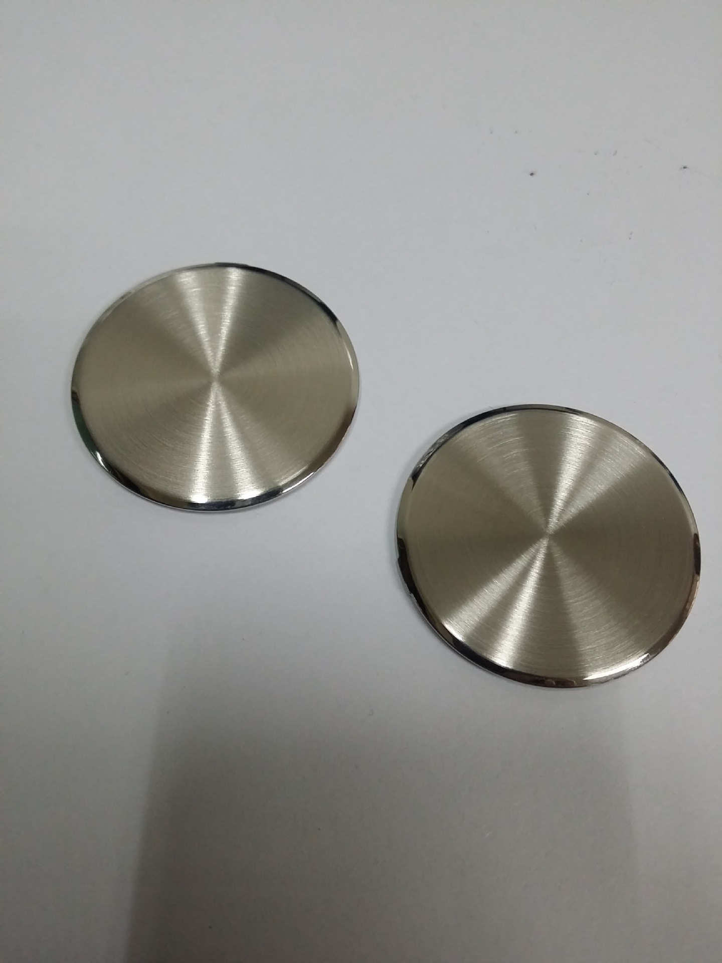 Watch Case Back 304 Stainless Steel Round Brushed Surface Polished Edge Replacement Parts for Watch 19.5-40.5mm Sizes