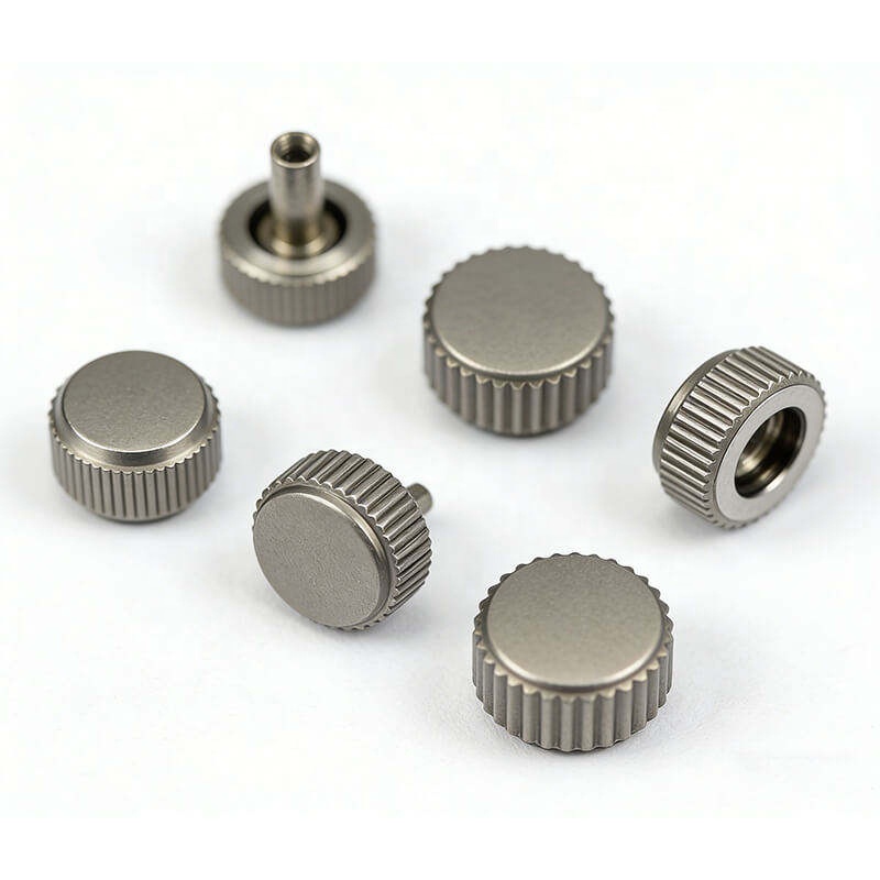 Titanium Watch Crown Matte Sandblasted Grade 5 Lightweight for NH35 9015 Sw200 Mechanical Pilot Watch Accessories Wholesale