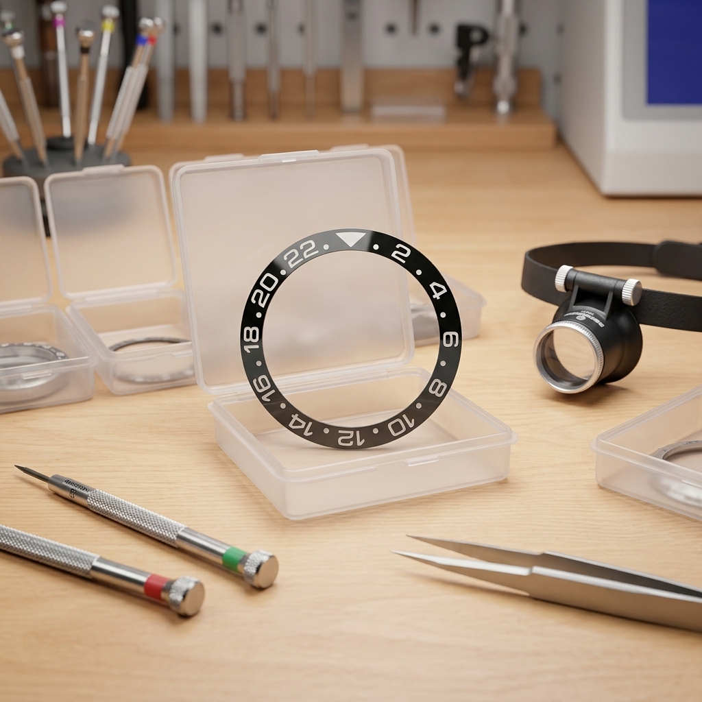 Wholesales Watch Spare Parts 116710 Black Bottom White Digitasl R L X G M T Watch Ceramics Bezel Insert