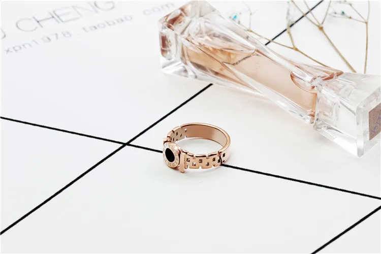 Titanium Steel Personality Fashion Watch Ring Female Trend Simple Ring