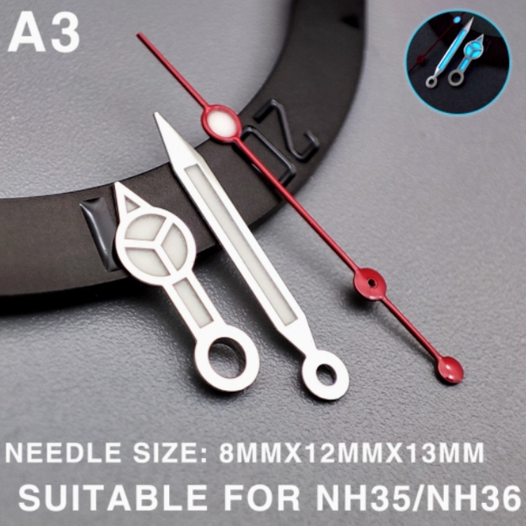 High Quality SPARKTIME Universal Stainless Steel Watch Hands Set 4 Colors Blue Green Luminous Function NH35/NH36 Mechanical