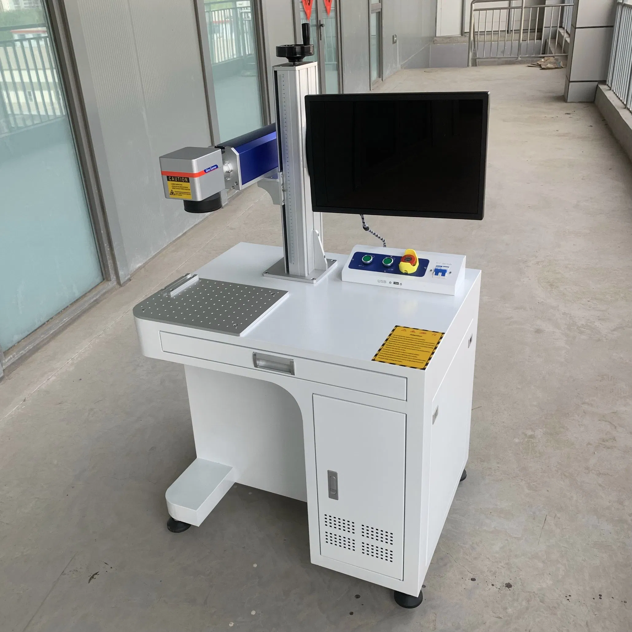 60W Fiber Laser Marking Machine Laser Marker for Metal Plastic