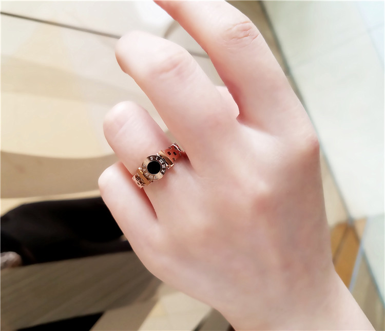 Titanium Steel Personality Fashion Watch Ring Female Trend Simple Ring