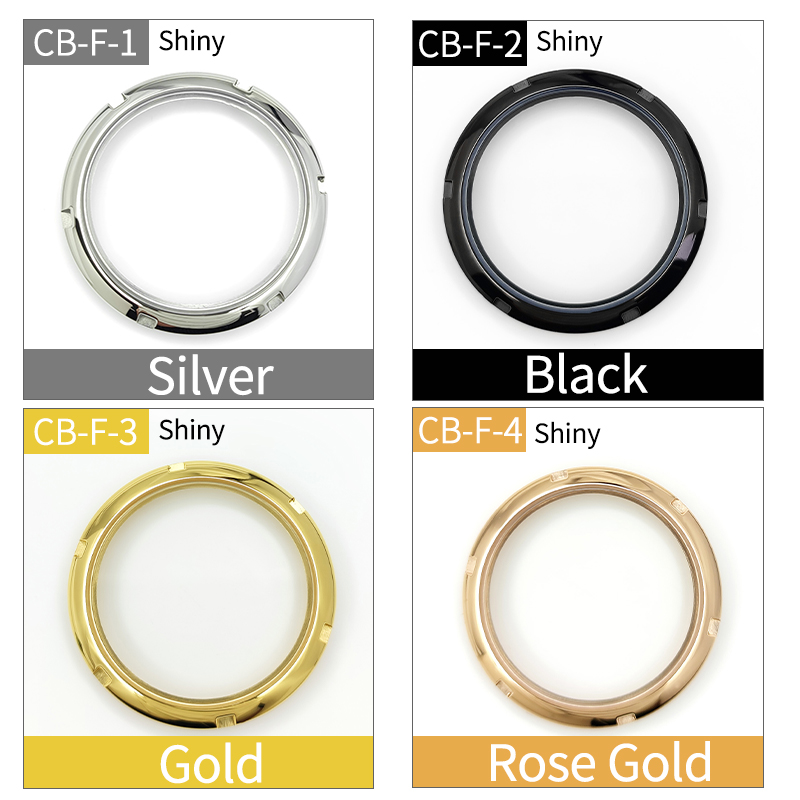 Shiny Stainless Steel Transparent Watch Case Back Mineral Glass for SKX007,SRPD51 Diving Watch Case 33x29.6mm Silver Black Part