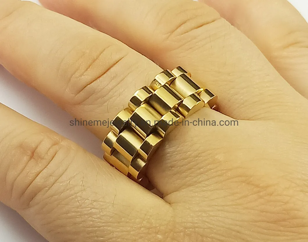 European and American Hip-Hop Titanium Steel Niche Watch Ring SSR2616 Detail 4