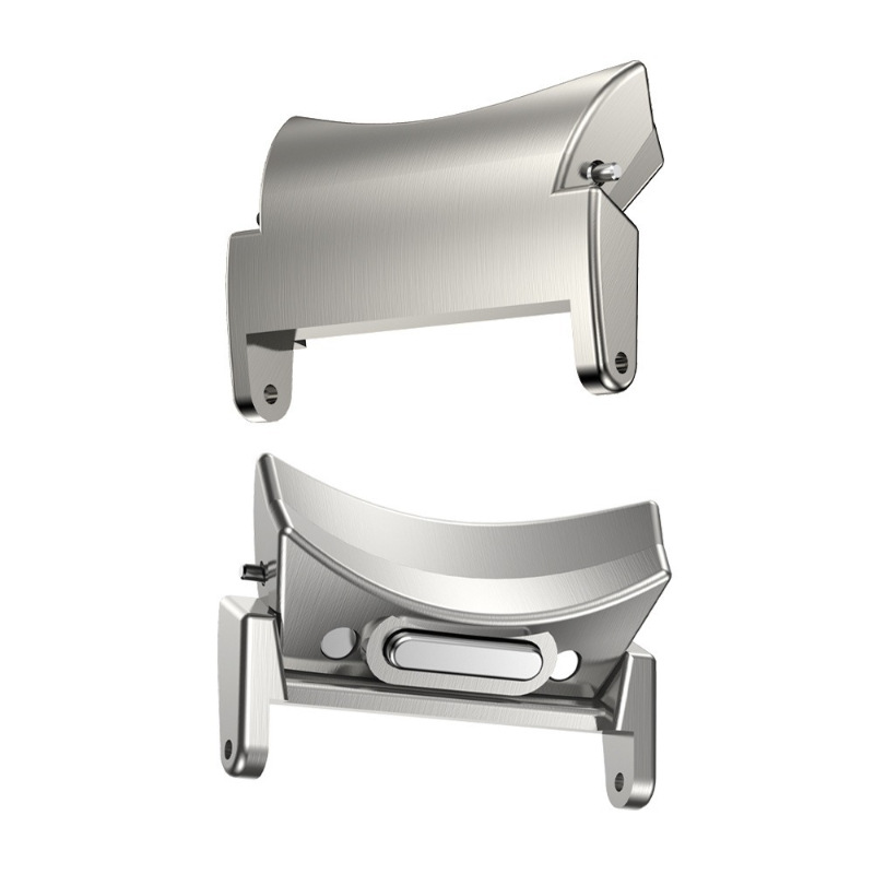 Compatible with Samsung Watch 4/5/6 Straps; Stainless Steel Push-button Connector Quick-release Metal Lugs Sporty Style 20mm