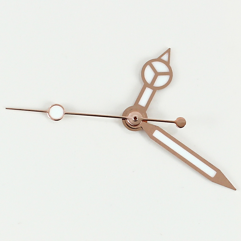 Three-Hand Luminescent Green Edge with Stainless Steel Material Hands for NH35/36/4R/7S Movement Silver/Gold/Rose Gold